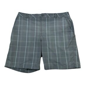 Under Armour Shorts Mens‎ 40 R Gray Golf Performance Stretch Plaid